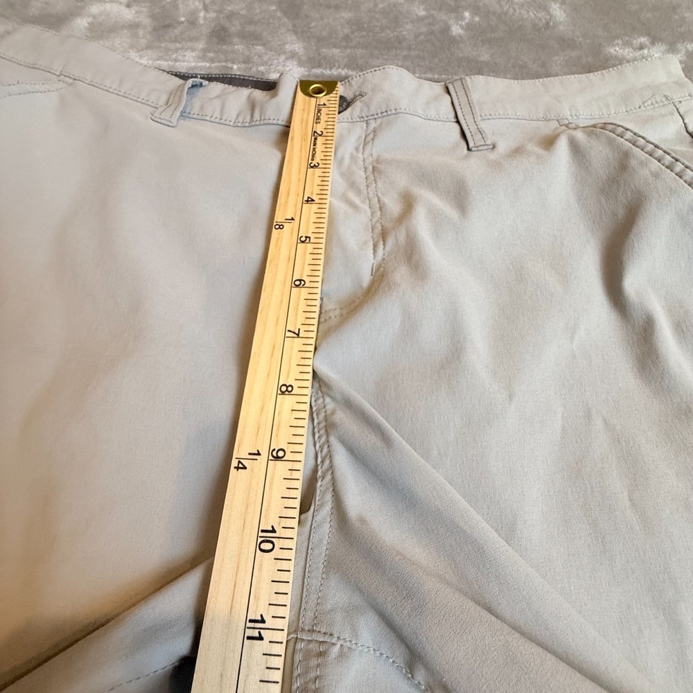 Weatherproof Vintage Men's Cargo Shorts Size 36 Gray Stretch Performance Nylon - Picture 10 of 12